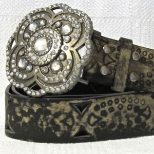 YMI Jeanswear Western Bling Buckle Fashion Belt (Bling Buckle Only)